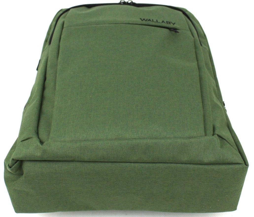 Міський рюкзак Wallaby 16 л хакі — для ноутбука, з ущільненою спинкою 6