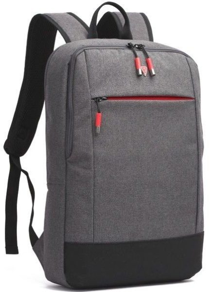 Рюкзак для ноутбука Sumdex PON-261GY 15,6", 12 л, тонкий міський, сірий, кріплення на валізу