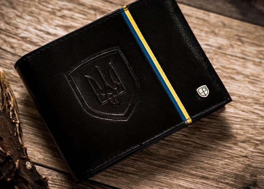 Чоловіче шкіряне портмоне чорне Peterson в подарунковій упаковці 3