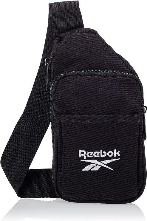 Нагрудна сумка бананка через плече, слінг Reebok Classic Foundation чорна 2