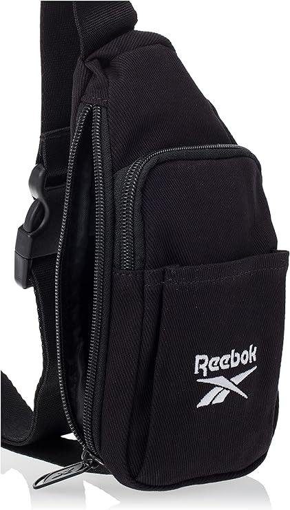 Нагрудна сумка бананка через плече, слінг Reebok Classic Foundation чорна 8