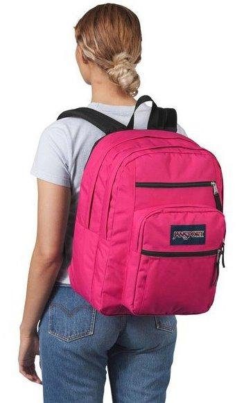 Міський рюкзак JanSport Backpack Big Student 34 л рожевий — місткий рюкзак для міста, навчання та подорожей 2