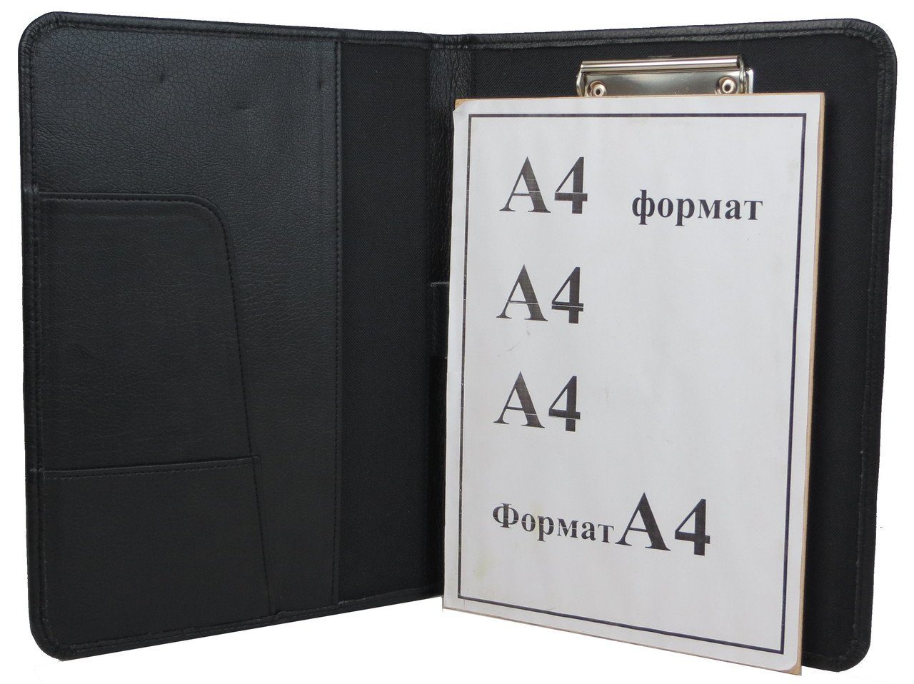Папка для документів з екошкіри Portfolio, Україна чорна 3