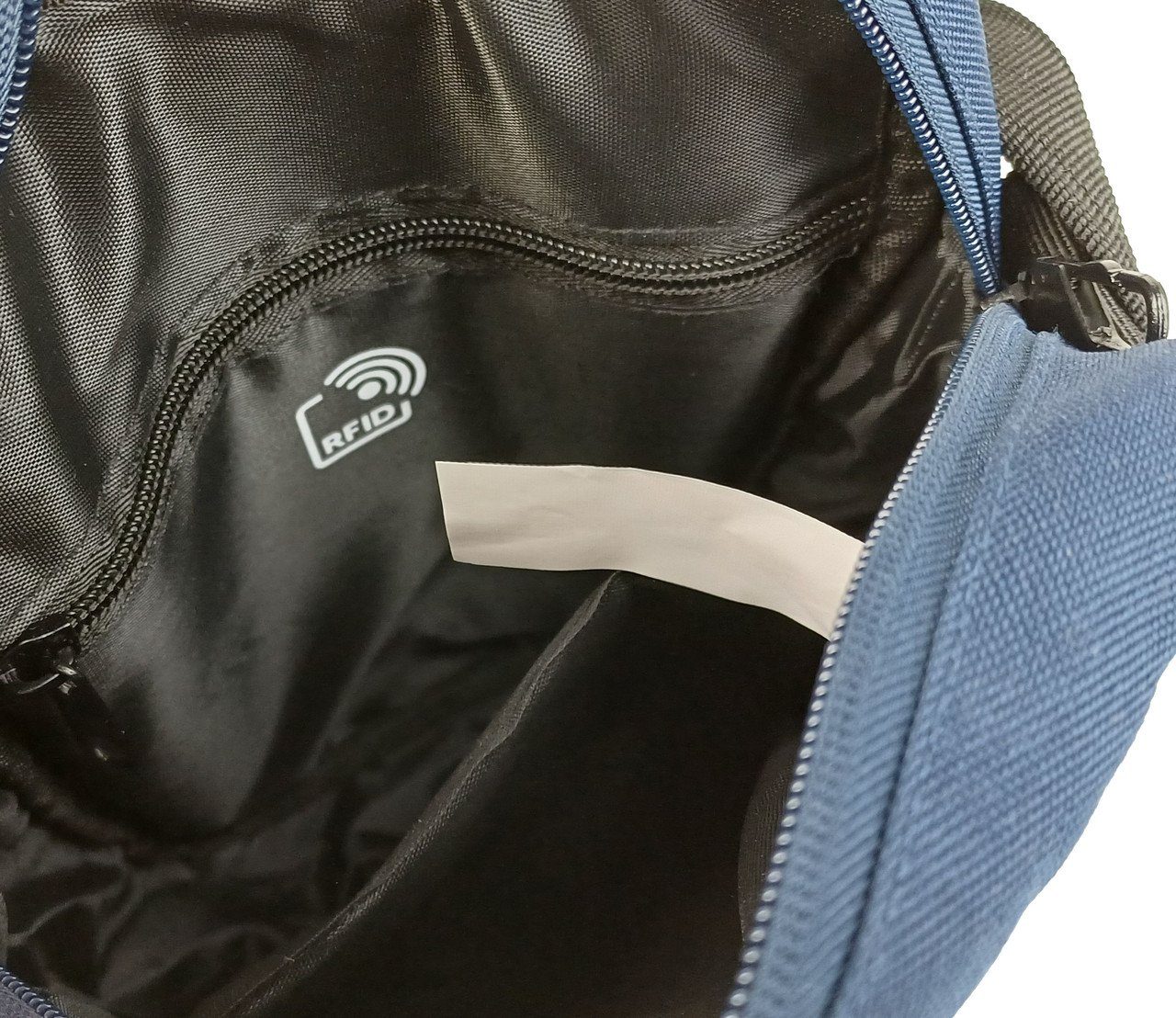 Чоловіча сумка через плече Антизлодій з Rfid захистом LS синя 9