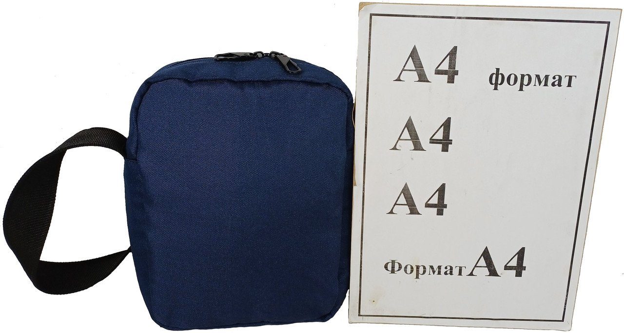 Чоловіча сумка через плече Антизлодій з Rfid захистом LS синя 10