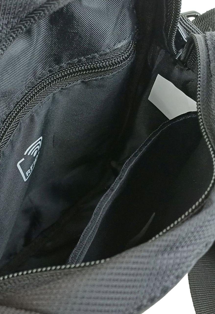 Чоловіча сумка через плече Антизлодій з Rfid захистом LS чорна 9