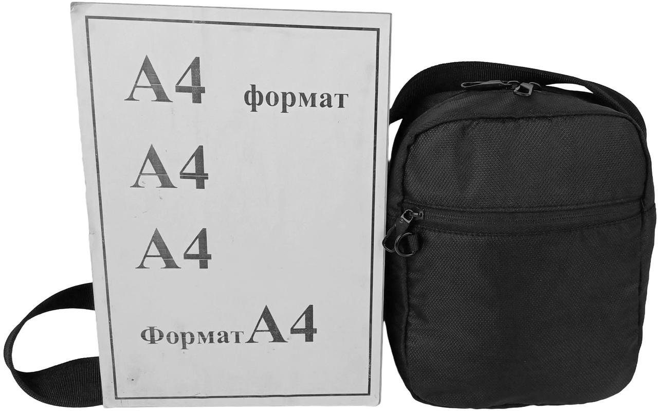 Чоловіча сумка через плече Антизлодій з Rfid захистом LS чорна 10