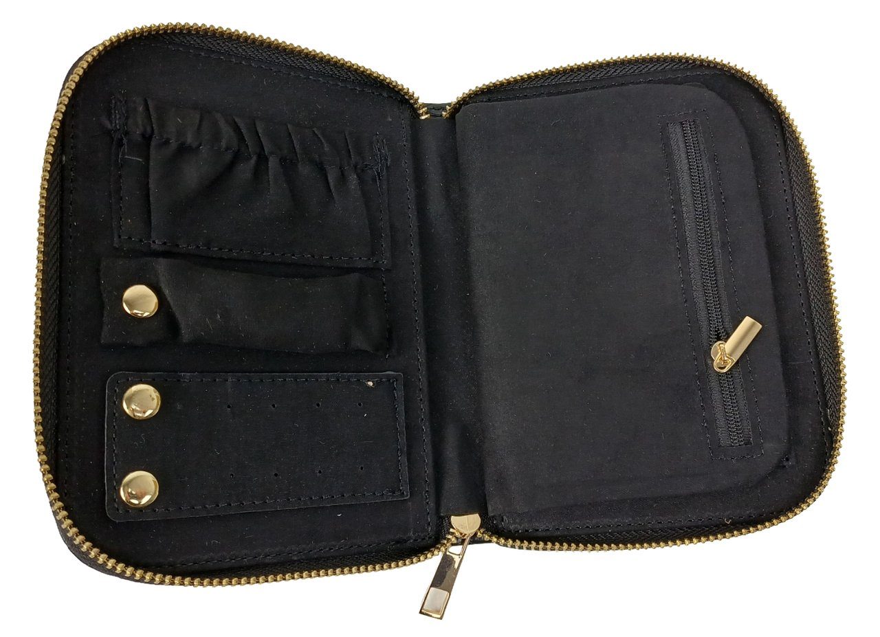 Органайзер, футляр для прикрас та коштовностей Travel Jewelry Case чорний 6