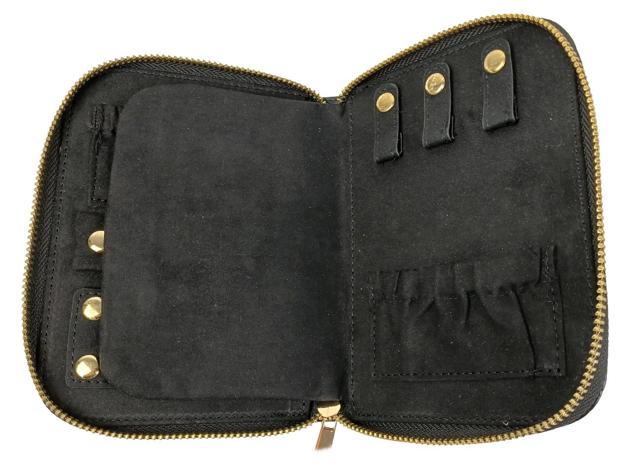 Органайзер, футляр для прикрас та коштовностей Travel Jewelry Case чорний 7