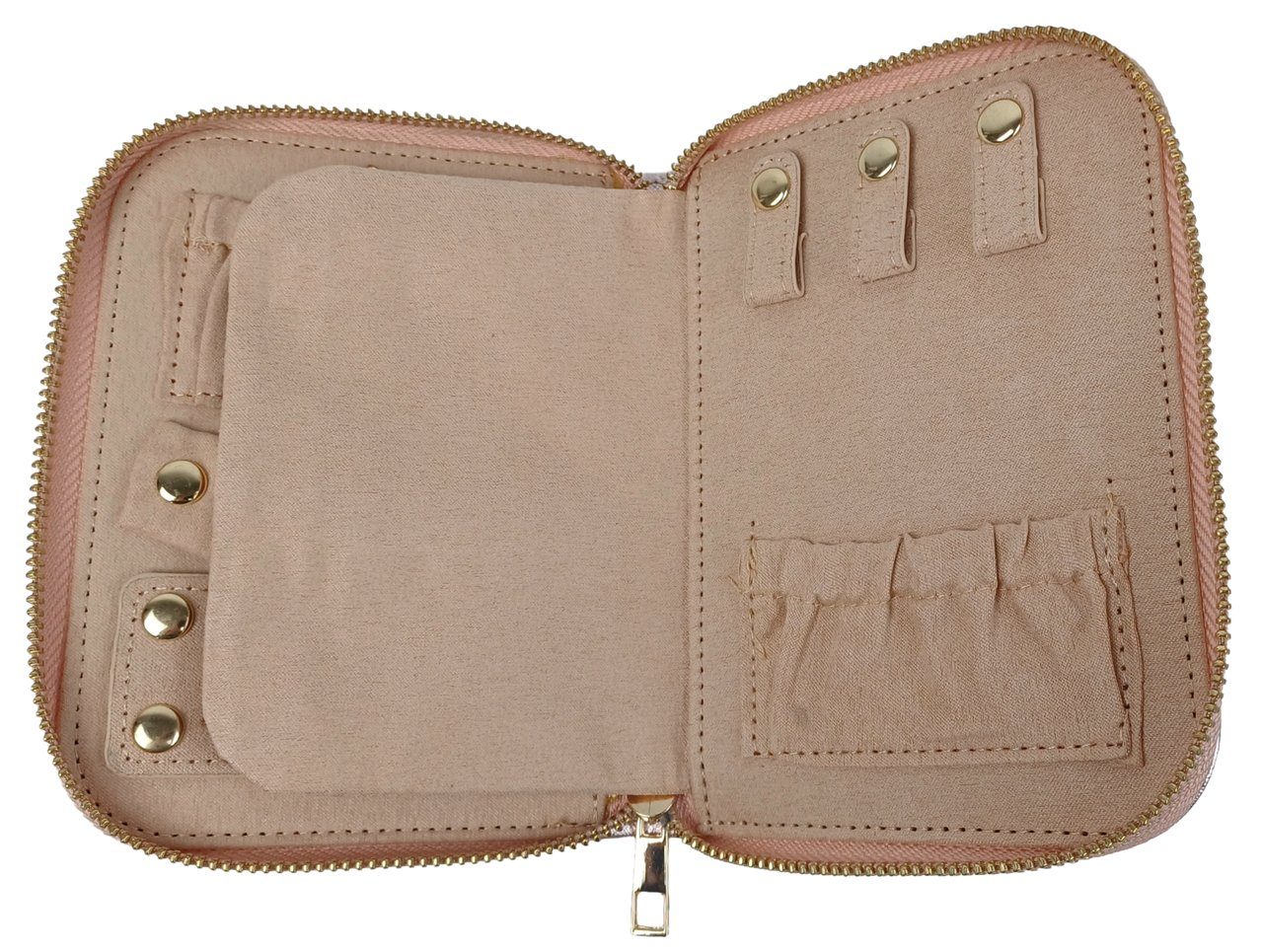 Органайзер, футляр для прикрас та коштовностей Travel Jewelry Case рожевий 5
