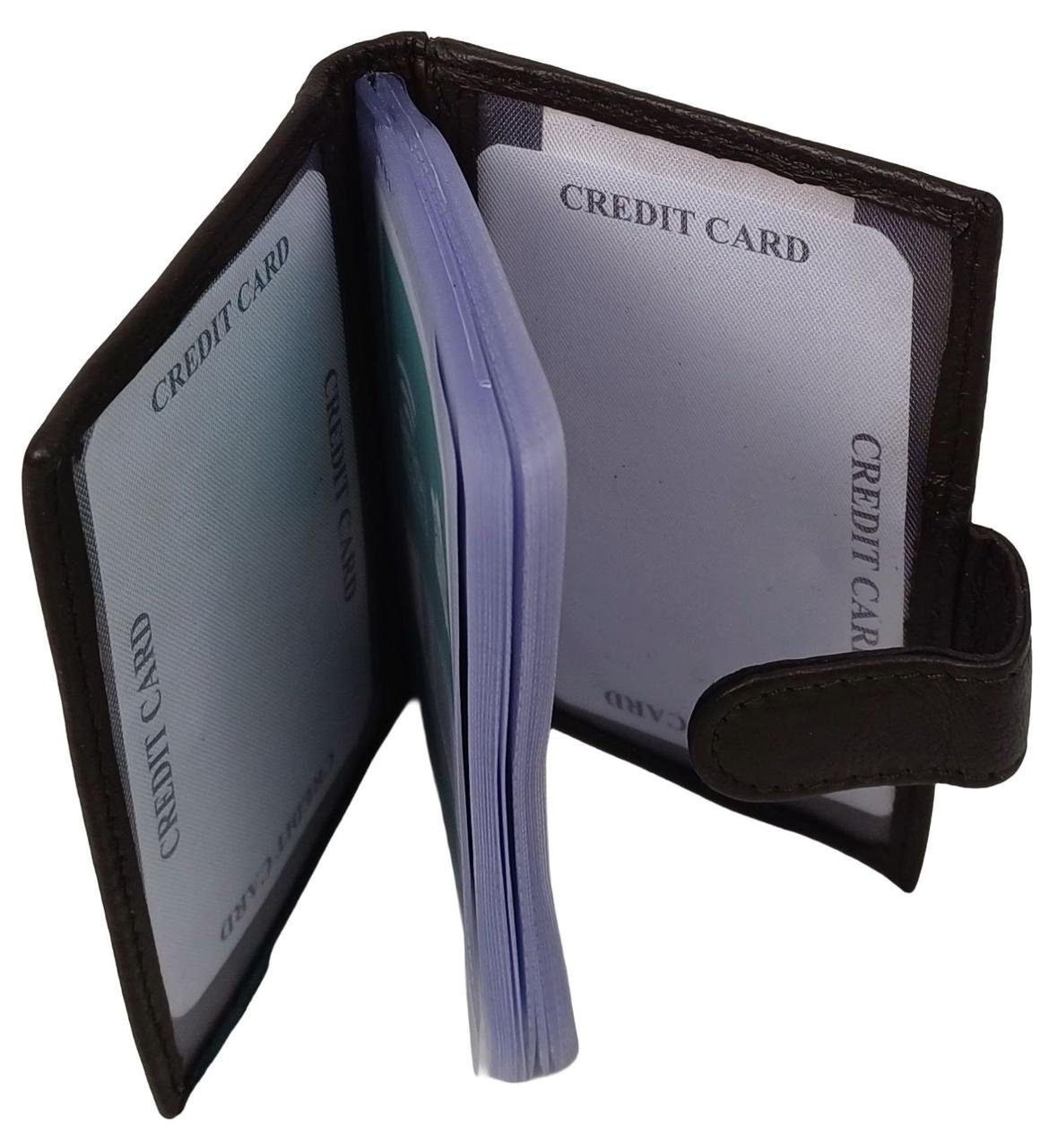 Шкіряний картхолдер, чохол для платіжних карток із захистом RFID Dugros коричневий 5