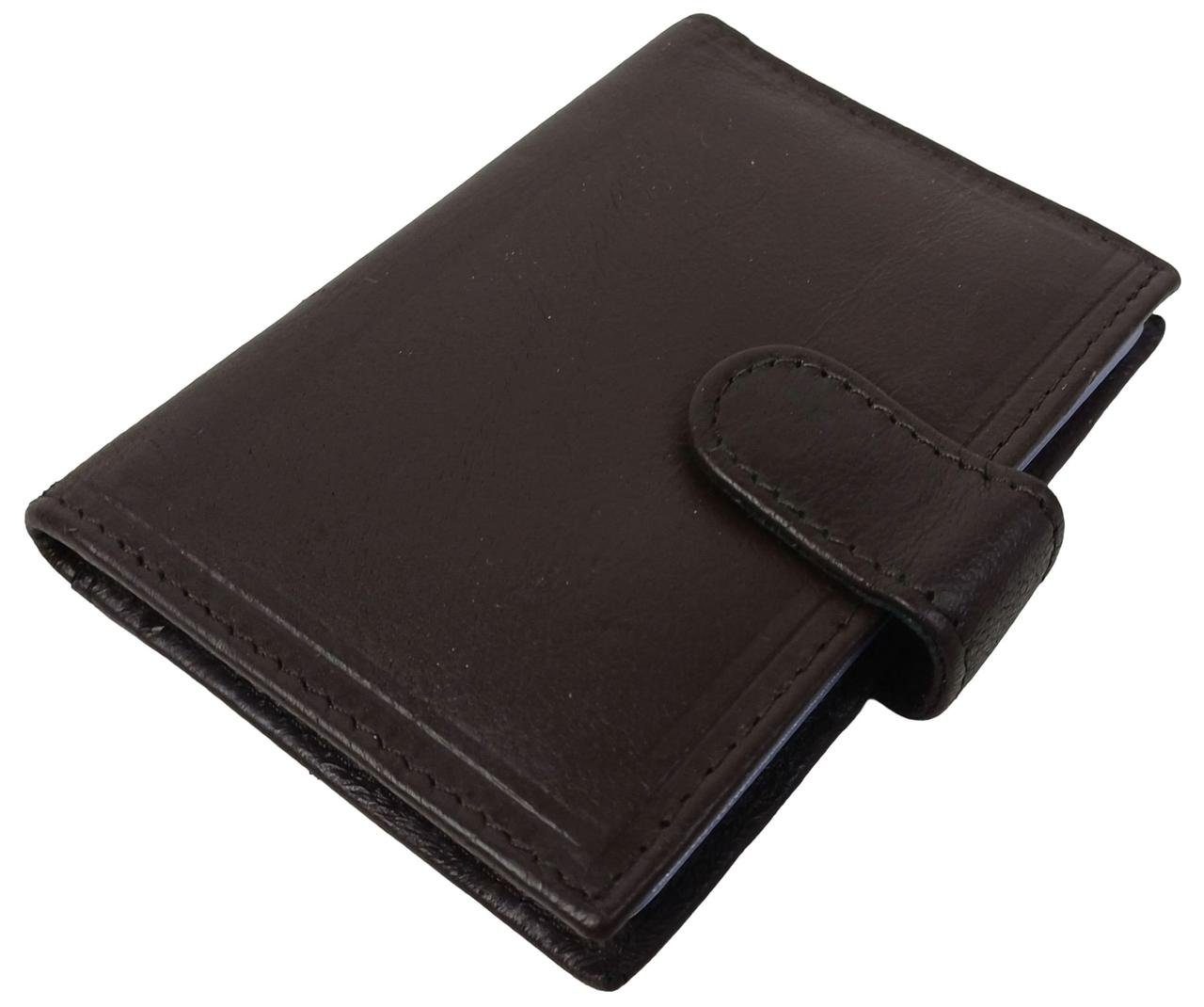 Шкіряний картхолдер, чохол для платіжних карток із захистом RFID Dugros коричневий