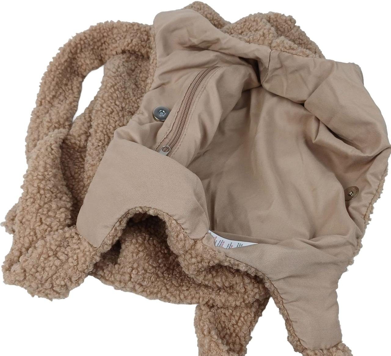 Жіноча плюшева сумка Teddy Shopper Arovo, коричнева 4