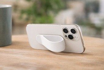 Тримач для пальця смартфона LAB31 Finger Grip з функцією підставки білий 4