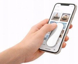 Тримач для пальця смартфона LAB31 Finger Grip з функцією підставки білий 2