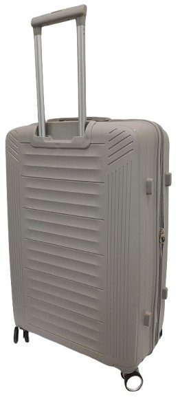 Велика валіза з поліпропілену з розширенням 90L Oriental Glory сіра 73х45х28 см 3