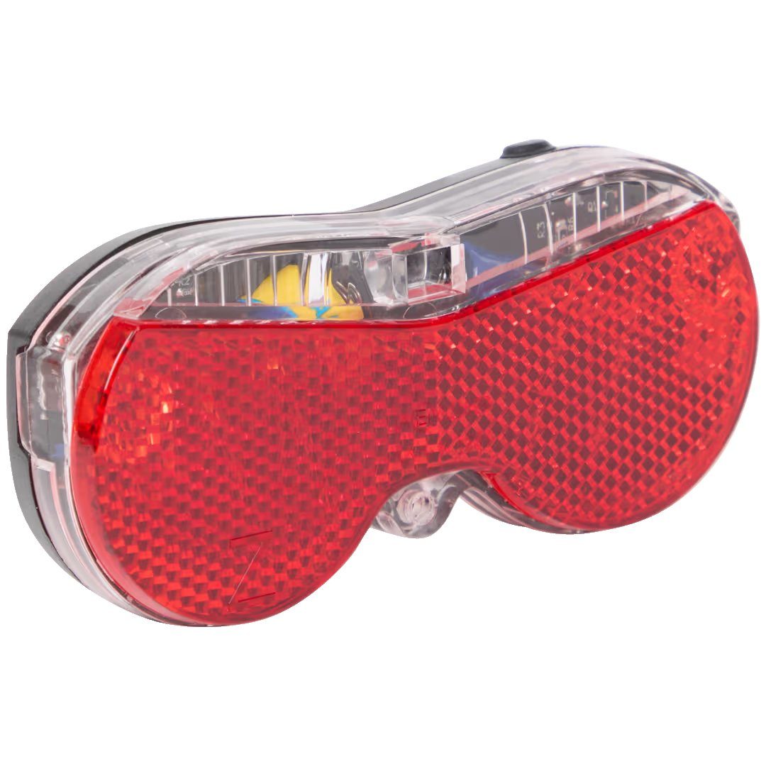 Задній велосипедний ліхтар Walfort Reflector Rear Light — 3 LED, червоний, з катафотом