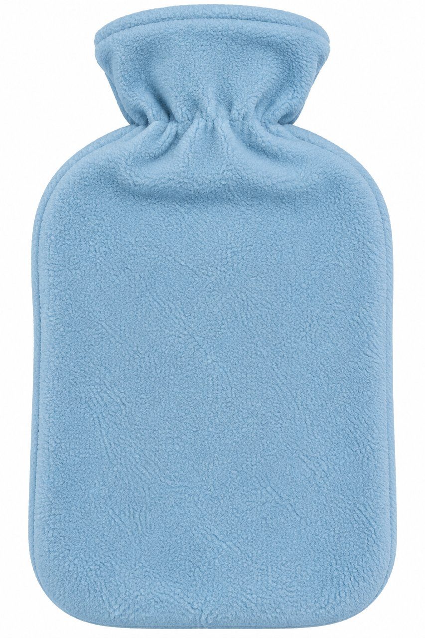 Водяна грілка HOME CREATION Premium 1,7 л у флісовому чохлі, 33 × 20 см, блакитна 2
